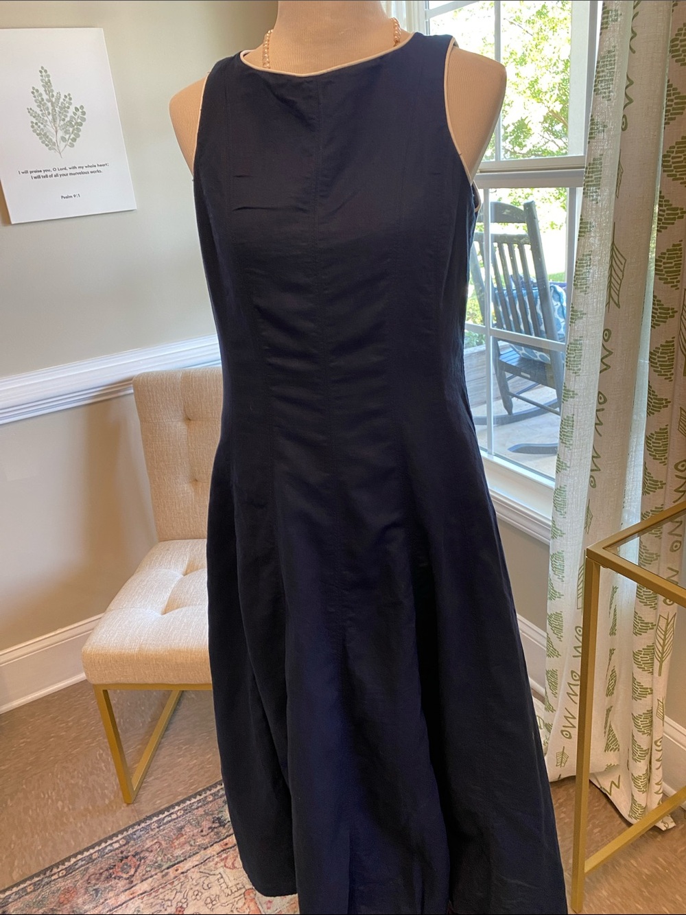 Boden Sleeveless Navy Midi Dress